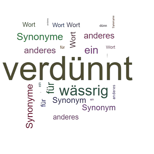 Ein anderes Wort für verdünnt - Synonym verdünnt