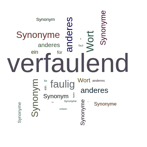 Ein anderes Wort für verfaulend - Synonym verfaulend