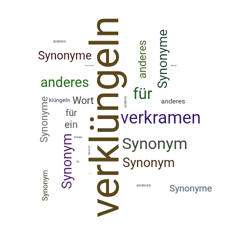 Ein anderes Wort für verklüngeln - Synonym verklüngeln