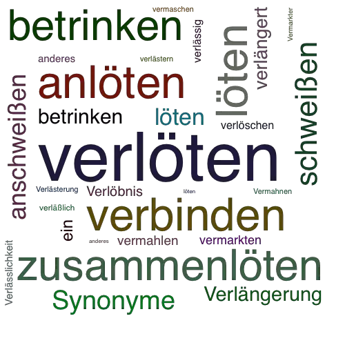 Ein anderes Wort für verlöten - Synonym verlöten