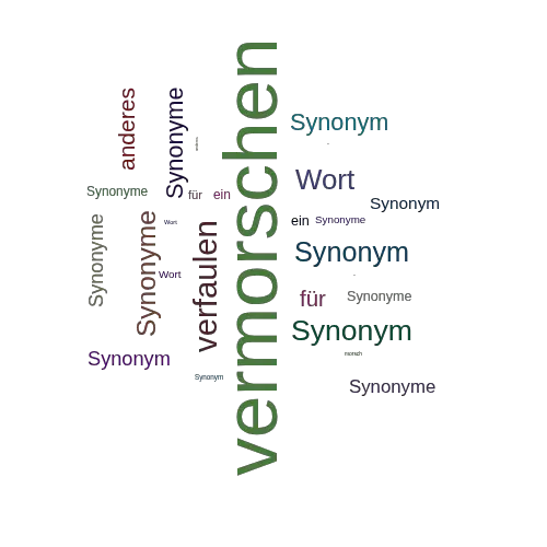 Ein anderes Wort für vermorschen - Synonym vermorschen