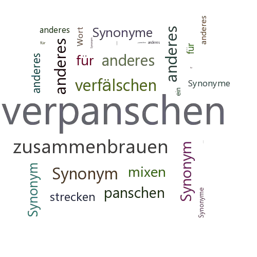 Ein anderes Wort für verpanschen - Synonym verpanschen
