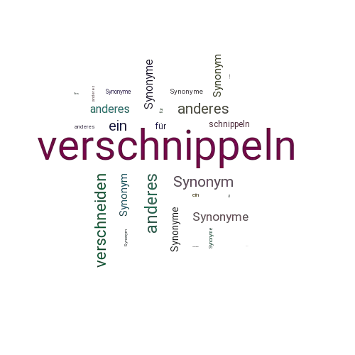 Ein anderes Wort für verschnippeln - Synonym verschnippeln