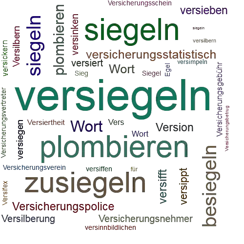 Ein anderes Wort für versiegeln - Synonym versiegeln