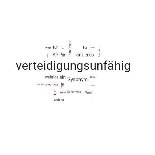 Ein anderes Wort für verteidigungsunfähig - Synonym verteidigungsunfähig