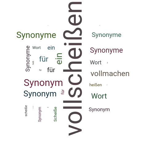 Ein anderes Wort für vollscheißen - Synonym vollscheißen