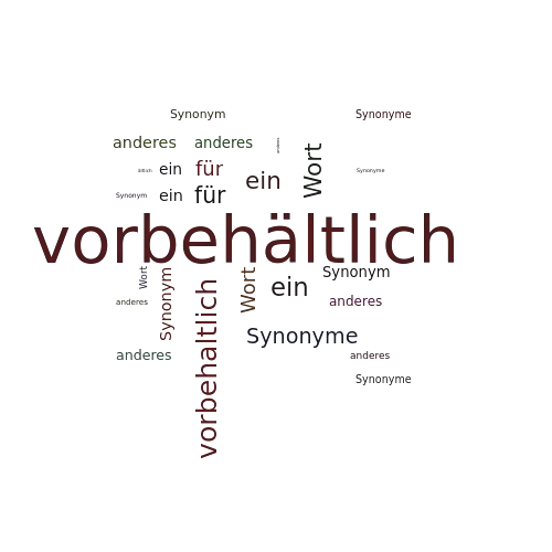 Ein anderes Wort für vorbehältlich - Synonym vorbehältlich