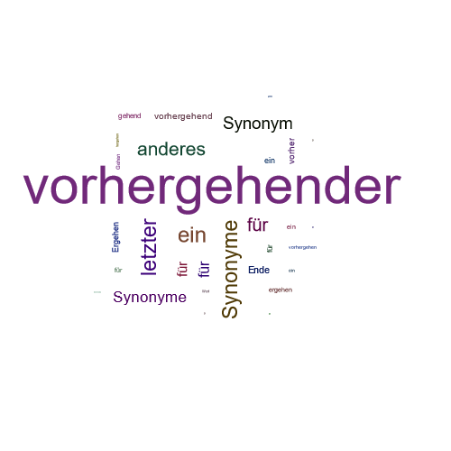 Ein anderes Wort für vorhergehender - Synonym vorhergehender