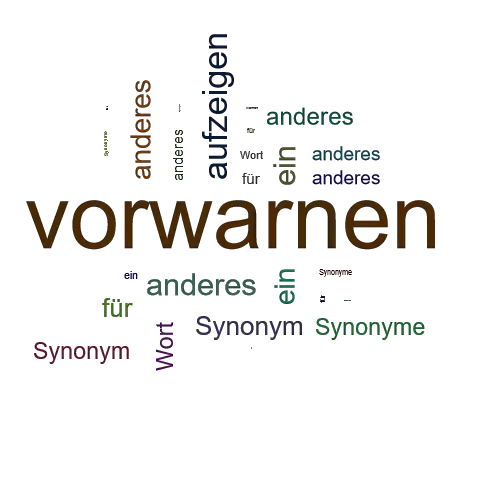 Ein anderes Wort für vorwarnen - Synonym vorwarnen