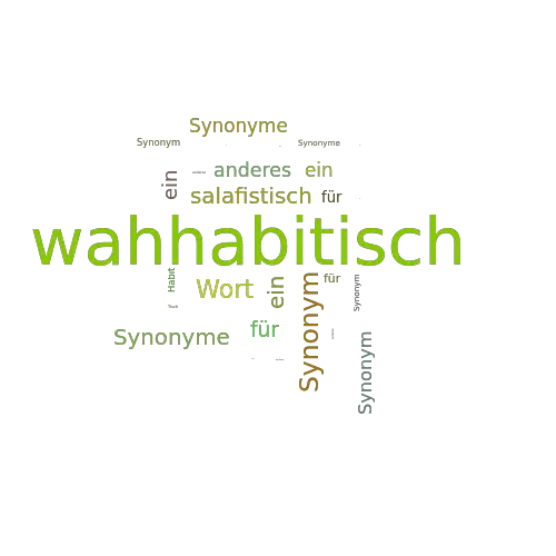 Ein anderes Wort für wahhabitisch - Synonym wahhabitisch