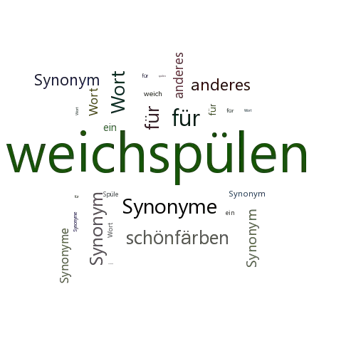 Ein anderes Wort für weichspülen - Synonym weichspülen