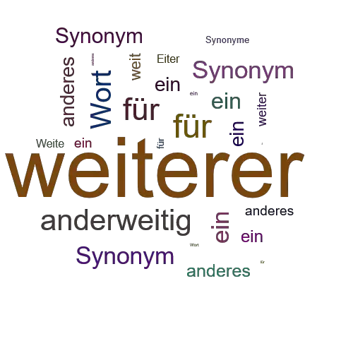 Ein anderes Wort für weiterer - Synonym weiterer