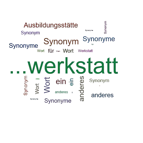 Ein anderes Wort für ...werkstatt - Synonym ...werkstatt