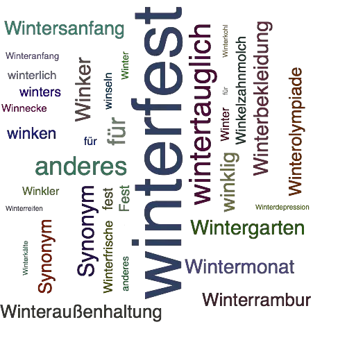 Ein anderes Wort für winterfest - Synonym winterfest
