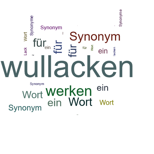 Ein anderes Wort für wullacken - Synonym wullacken