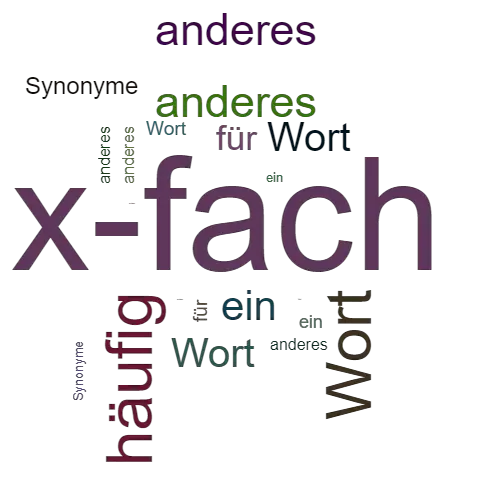 Ein anderes Wort für x-fach - Synonym x-fach