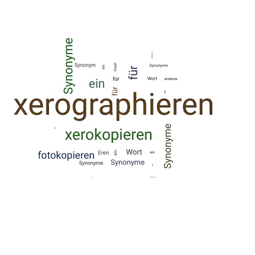 Ein anderes Wort für xerographieren - Synonym xerographieren