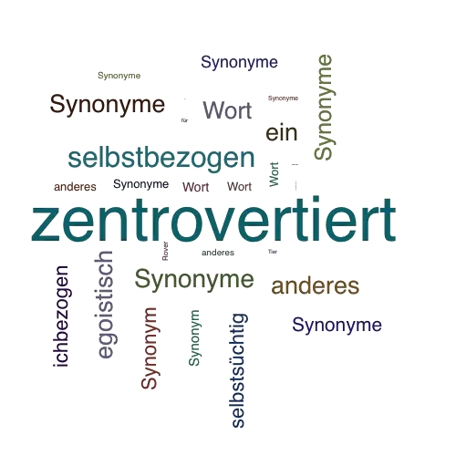 Ein anderes Wort für zentrovertiert - Synonym zentrovertiert