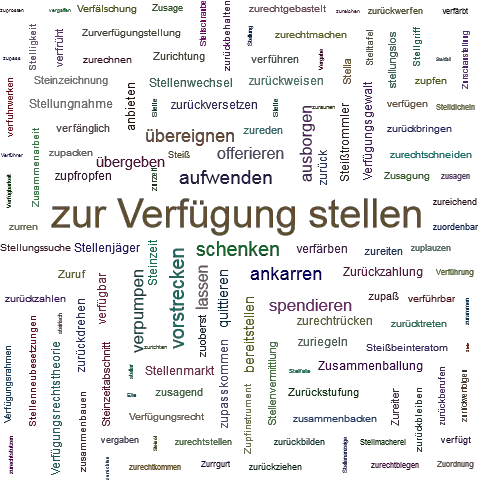 Zur Verfügung Synonym Zur Verfügung Synonym