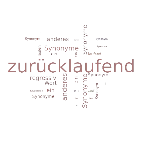Ein anderes Wort für zurücklaufend - Synonym zurücklaufend
