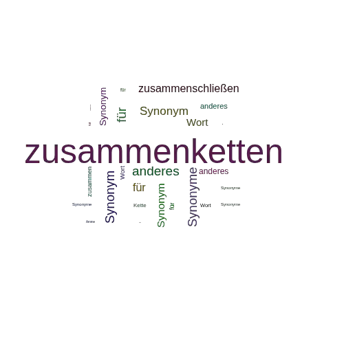 Ein anderes Wort für zusammenketten - Synonym zusammenketten