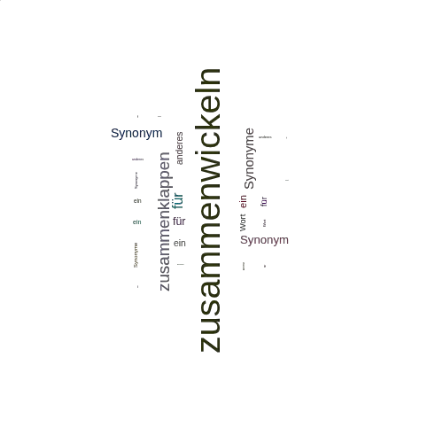 Ein anderes Wort für zusammenwickeln - Synonym zusammenwickeln