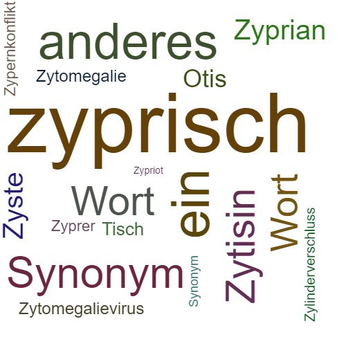 Ein anderes Wort für zypriotisch - Synonym zypriotisch
