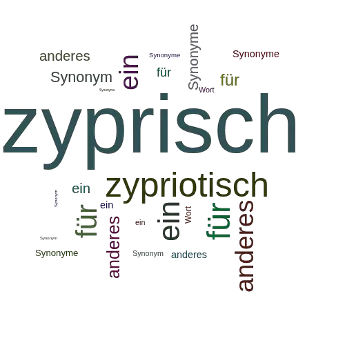 Ein anderes Wort für zyprisch - Synonym zyprisch