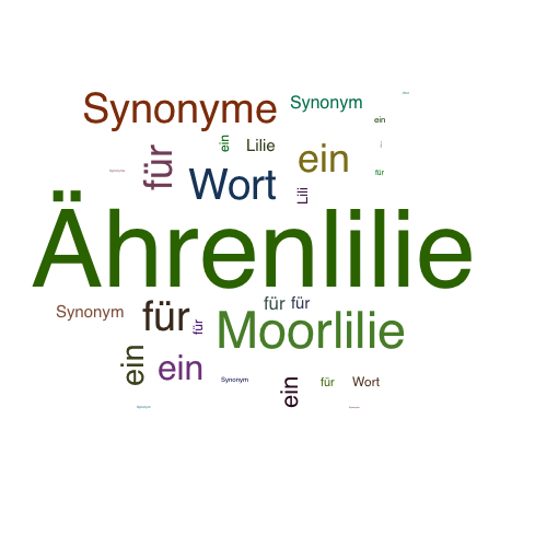 Ein anderes Wort für Ährenlilie - Synonym Ährenlilie