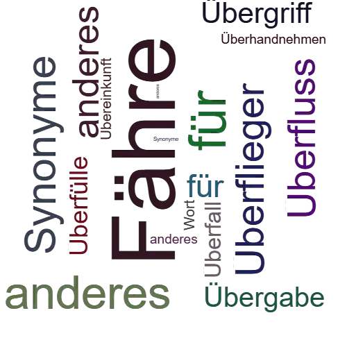 Ein anderes Wort für Überfuhr - Synonym Überfuhr
