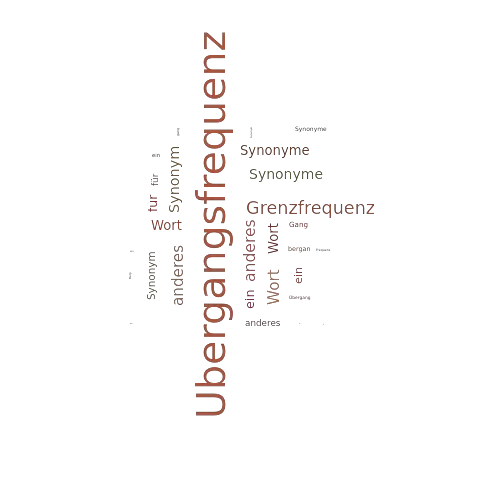 Ein anderes Wort für Übergangsfrequenz - Synonym Übergangsfrequenz