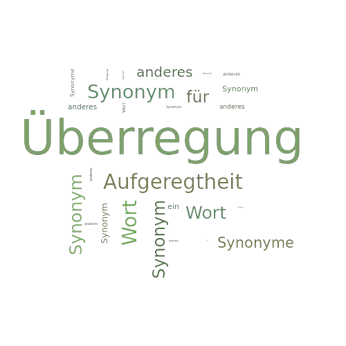 Ein anderes Wort für Überregung - Synonym Überregung