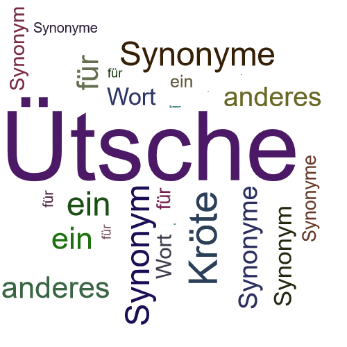 Ein anderes Wort für Ütsche - Synonym Ütsche