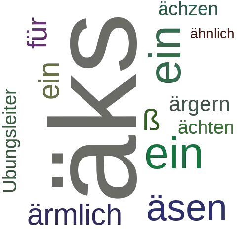Ein anderes Wort für äks - Synonym äks