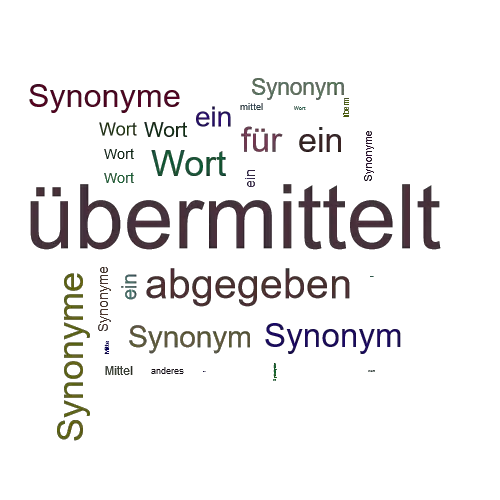 Ein anderes Wort für übermittelt - Synonym übermittelt