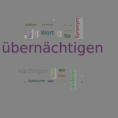 Ein anderes Wort für übernächtigen - Synonym übernächtigen