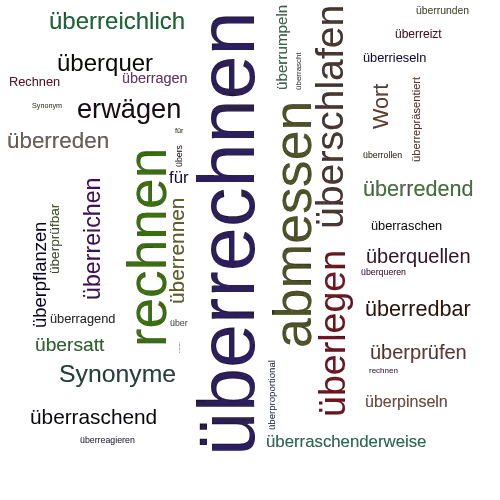 Ein anderes Wort für überrechnen - Synonym überrechnen